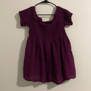 Torrid Size 1 Purple Off Shoulder Blouse
